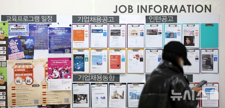 [서울=뉴시스] 김선웅 기자 = 서울 소재 대학교 내 채용공고게시판. 2025.12.09. mangusta@newsis.com