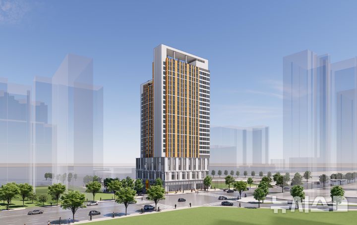 [서울=뉴시스]개봉역 역세권 활성화사업 주거복합 신축공사 조감도.