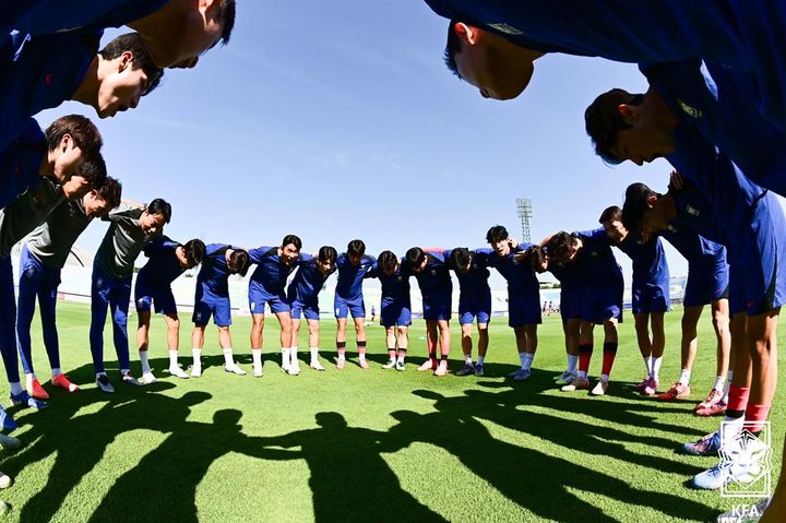 [서울=뉴시스] 한국 22세 이하(U-22) 남자 축구 대표팀. (사진=대한축구협회 제공) *재판매 및 DB 금지