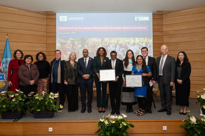 [서울=뉴시스] 제1회 유네스코 세계시민교육상 시상식 개최. (사진=외교부 제공) 2025.12.10 *재판매 및 DB 금지