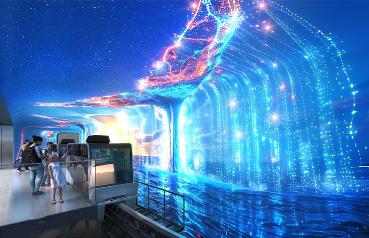 울산 장생포 고래문화특구 터널형 미디어 파사드 예상 조감도. (사진=포바이포) *재판매 및 DB 금지