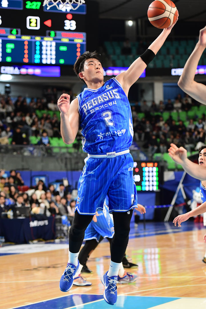 [서울=뉴시스] 프로농구 대구 한국가스공사의 신승민. (사진=KBL 제공)