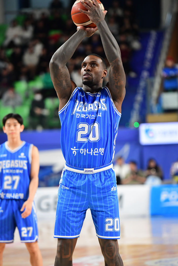 [서울=뉴시스] 프로농구 대구 한국가스공사의 라건아. (사진=KBL 제공) 