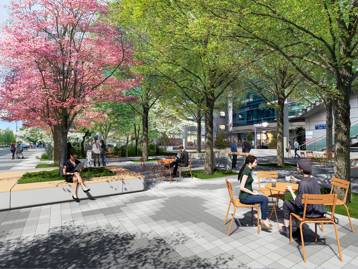 [서울=뉴시스] G밸리 가로숲 및 공유정원 이미지.