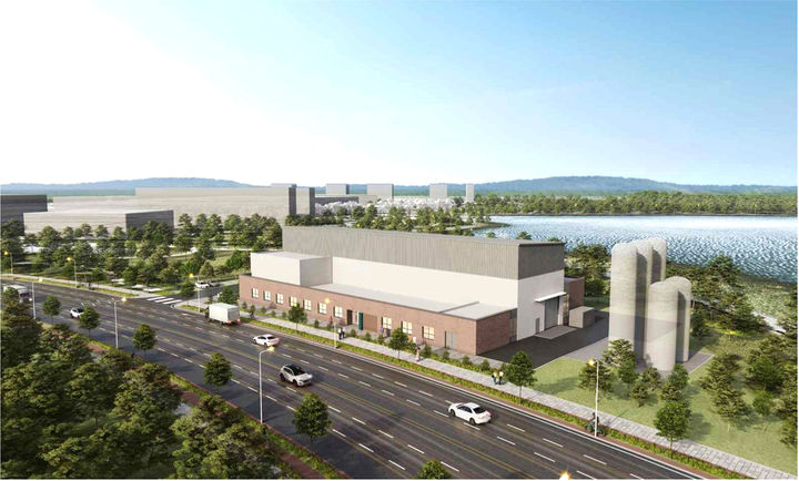 [나주=뉴시스] 한국에너지공과대학교(켄텍·KENTECH) 내에 구축 중인 '초전도 도체 시험설비 실험동' 조감도. (이미지=나주시 제공) photo@newsis.com *재판매 및 DB 금지