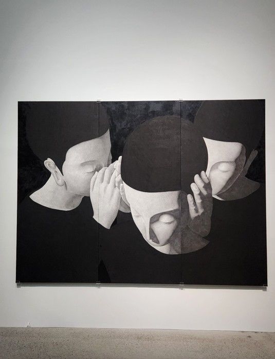 스페이스K, 무나씨 개인전 전시 전경. RM소장품인 영원의 소리.(2023) *재판매 및 DB 금지