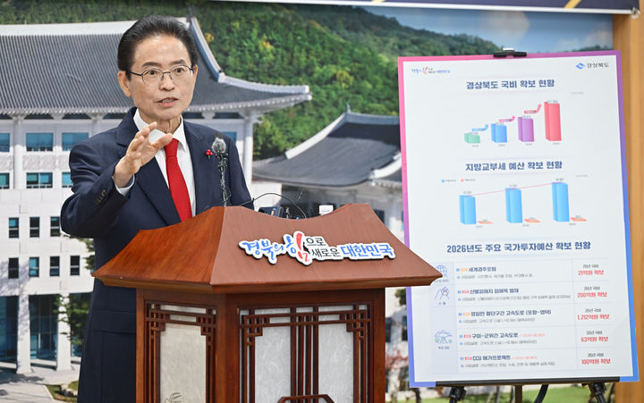 [안동=뉴시스] 이철우 경북지사가 11일 도청에서 기자회견을 하고 있다. (사진=경북도 제공) 2025.12.11. photo@newsis.com *재판매 및 DB 금지