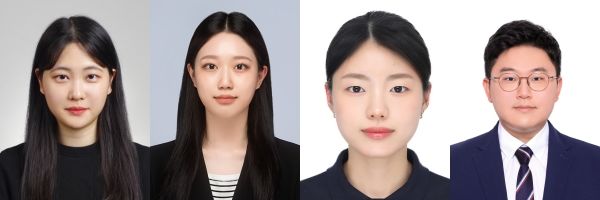[서울=뉴시스] (왼쪽부터) 공동 제1저자 성신여대 AI융합학부 박찬미, 조민서, 공저자 김연지, 교신저자 고원준 교수. (사진=성신여대 제공) 2025.12.11. photo@newsis.com *재판매 및 DB 금지