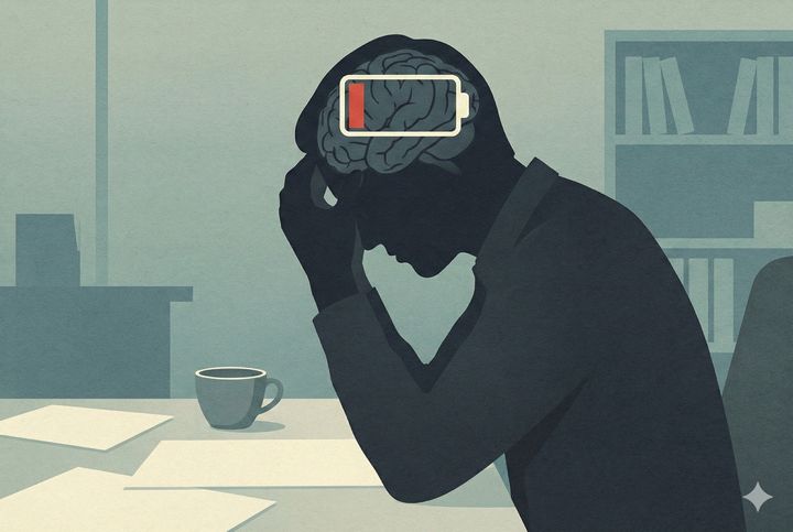 누구나 겪을 수 있는 '뇌가 지쳤다'는 현상은 인간의 뇌가 에너지를 소진하며 필연적으로 겪게 되는 '인지 피로(Cognitive Fatigue)' 현상에 해당한다. 사진은 기사의 이해를 돕기 위해 AI로 생성된 이미지. (사진=제미나이) *재판매 및 DB 금지