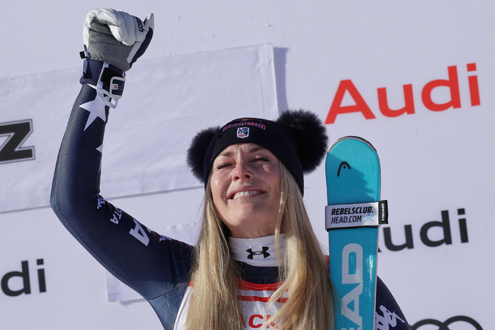 [생모리츠=AP/뉴시스]알파인 스키 전설 린지 본. 2025.12.12.