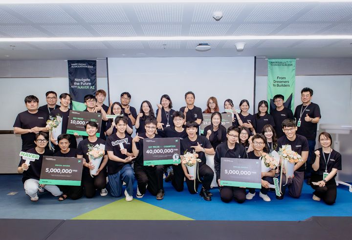 [서울=뉴시스] 네이버 커넥트재단이 베트남 현지 IT 인재 발굴 및 육성을 위해 개최한 '네이버 베트남 AI 해커톤(NAVER Vietnam AI Hackathon)'을 성공적으로 마무리했다. (사진=네이버 제공) 2025.12.12. photo@newsis.com *재판매 및 DB 금지