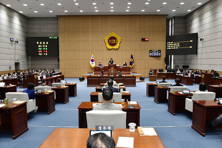 광주시의회 올해 마지막 본회의. (사진=시의회 제공) *재판매 및 DB 금지