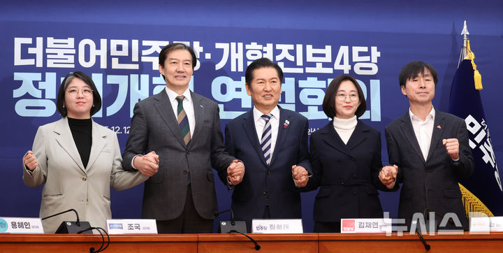 [단독]4개 진보 야당 원내대표 19일 오찬…선거구 개편 공조 논의