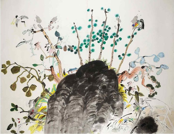 황창배, <무제>, 152.5x192.5cm, 화선지에 먹과 담채, 1986 *재판매 및 DB 금지