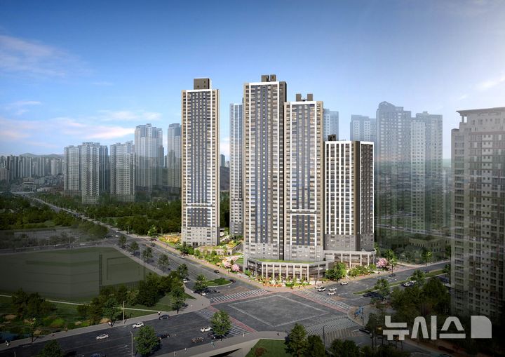 [서울=뉴시스] e편한세상 동탄역 어반원 투시도. 