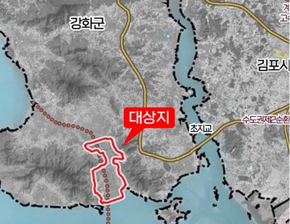 [인천=뉴시스] 강화남단 경자구역 신규 지정 대상지. (사진=인천경제청 제공) 2025.12.15. photo@newsis.com *재판매 및 DB 금지