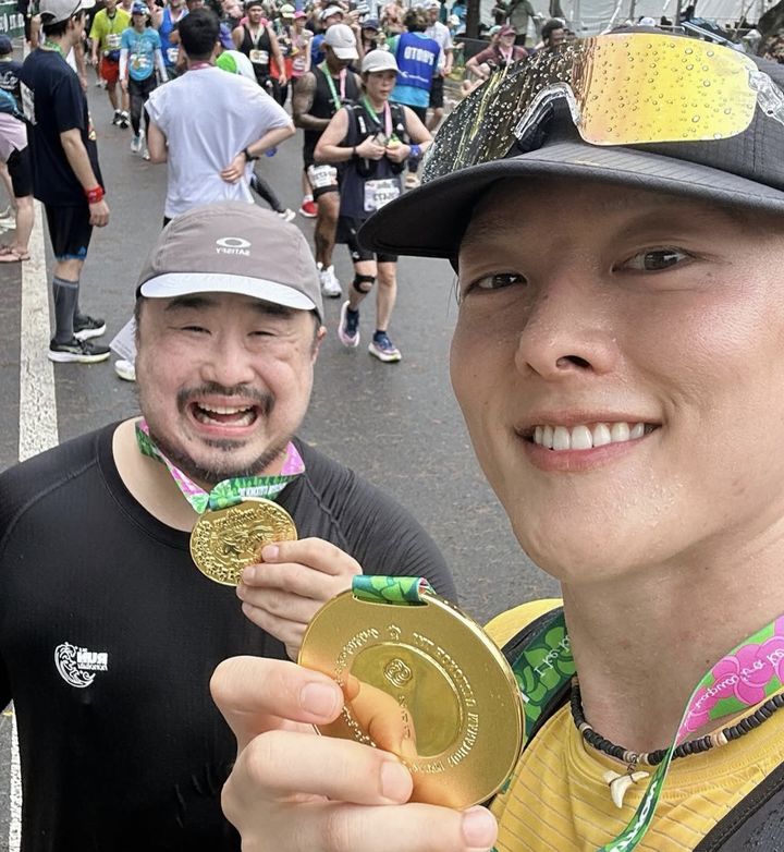 [서울=뉴시스] 코미디언 강재준(왼쪽)과 배우 장기용. (사진=강재준 인스타그램 캡처) 2025.12.15. photo@newsis.com *재판매 및 DB 금지