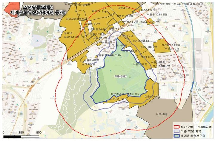 [서울=뉴시스] 의릉 인근 세계유산 영향권. 2025.12.15. (자료=서울시 제공) *재판매 및 DB 금지