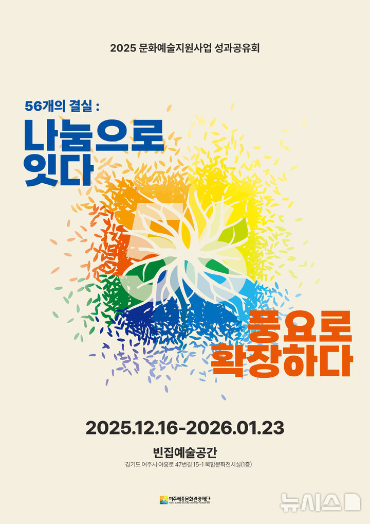 [여주=뉴시스]여주시세종문화관광재단 성과전시회 포스터(사진=여주세종문화관광재단 제공)2025.12.15. photo@newsis.com