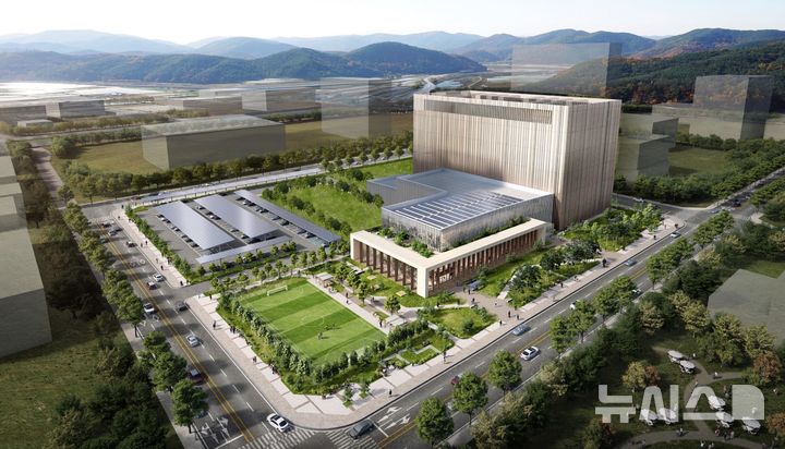 [서울=뉴시스] 장성 파인데이터센터 조감도.