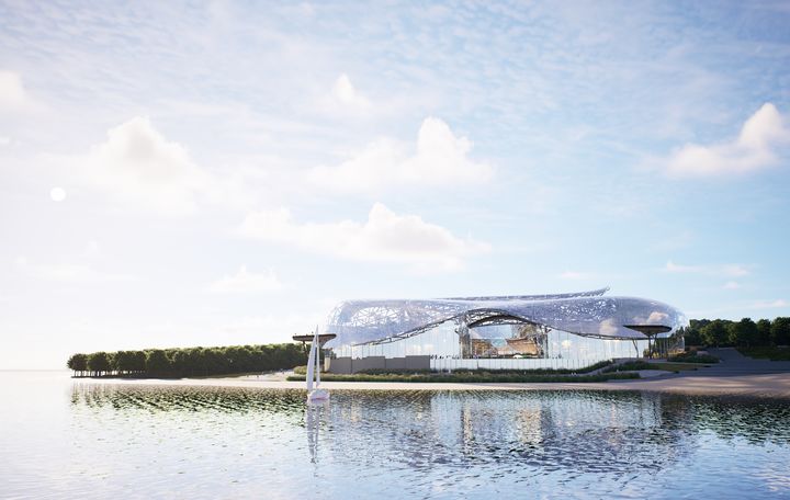 [울산=뉴시스] 울주군은 16일 군청 프레스센터에서 이순걸 울주군수와 윤덕중 부군수 및 관계 공무원 등이 참석한 가운데 간절곶 식물원 건립사업에 대한 언론브리핑을 열고 향후 계획을 밝혔다. 사진은 조감도. (사진= 울주군 제공) 2025.12.16.photo@newsis.com *재판매 및 DB 금지