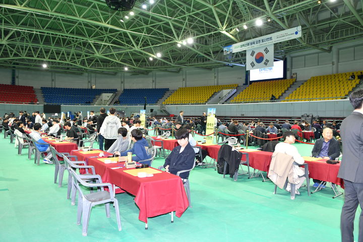 [서울=뉴시스] 2024 태백산배 바둑 오픈 토너먼트 대회 전경. (사진=한국기원 제공) *재판매 및 DB 금지