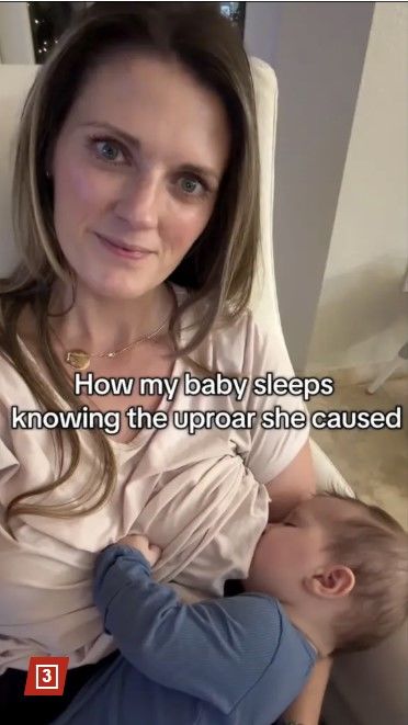 [서울=뉴시스]모유 수유를 했다는 이유로 식당에서 쫓겨난 아리스 코피엑.(사진출처:뉴욕포스트 캡처) 2025.12.16.