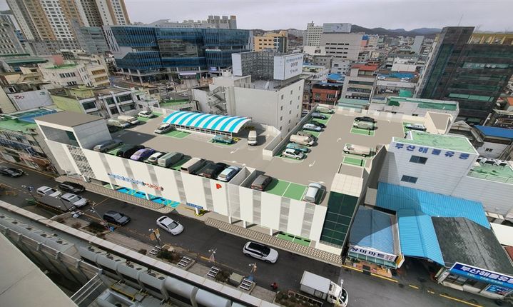 전통시장활성화구역 공영주차장 조감도. *재판매 및 DB 금지