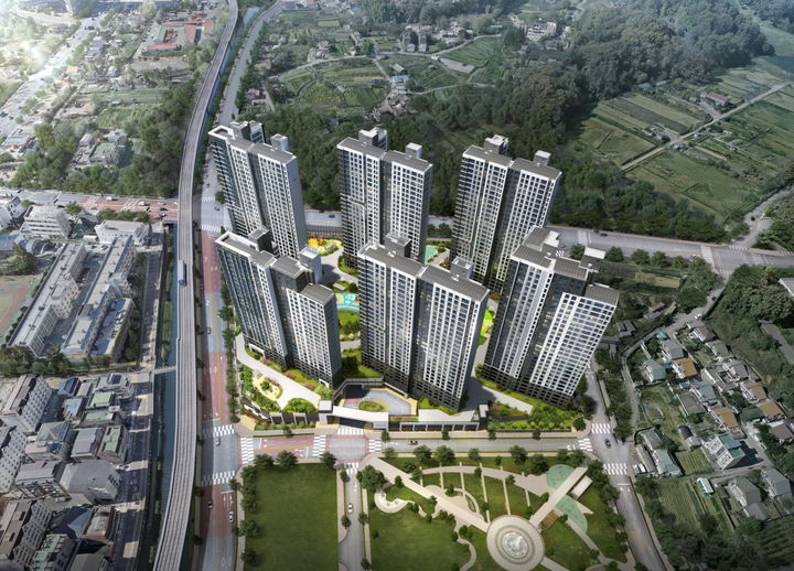 '용인 푸르지오 클루센트' 조감도. *재판매 및 DB 금지