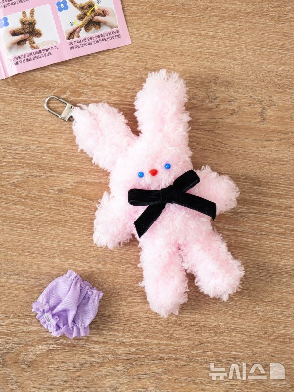 [서울=뉴시스] 균일가 생활용품점 아성다이소가 'DIY 인형 만들기 기획전'을 진행한다고 17일 밝혔다. 기획전은 모루인형 만들기 세트, 펠트인형 만들기 세트, 비즈 만들기 소품 등 상품 20여 종이 포함됐다. 사진은 'DIY 모루인형 만들기 세트' 중 토끼인형 상품. (사진=아성다이소 제공) 2025.12.17. photo@newsis.com