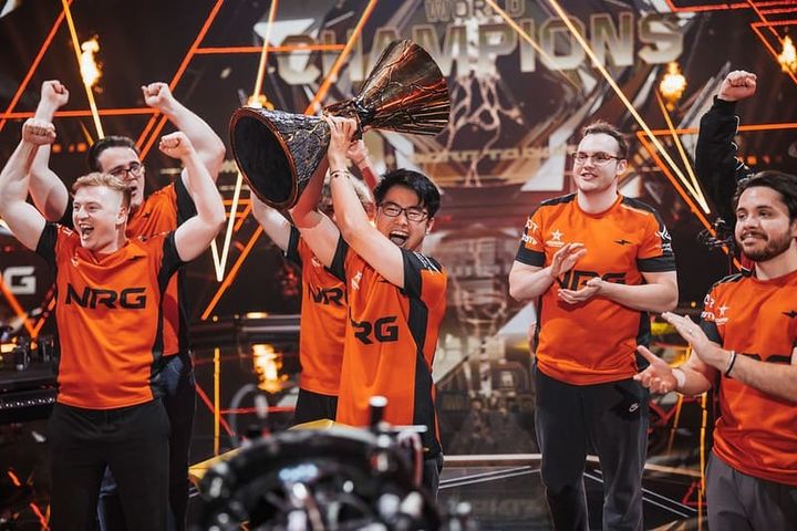[서울=뉴시스] 2025 발로란트 챔피언스 파리에서 우승을 차지한 NRG 이스포츠. (사진=라이엇 게임즈 제공) *재판매 및 DB 금지