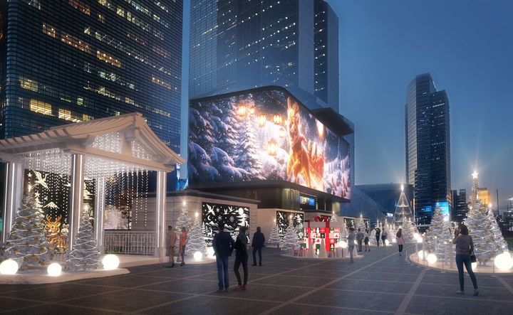 [서울=뉴시스] 강남구, 삼성역 일대서 '강남 미디어 윈터페스타' 개최. 2025.12.17. (사진=강남구 제공) *재판매 및 DB 금지