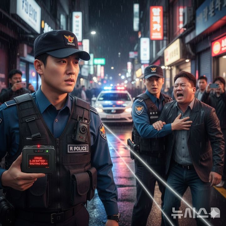 [서울=뉴시스]AI(인공지능)으로 생성한 바디캠 관련 그래픽. 2025.12.17 photo@newsis.com