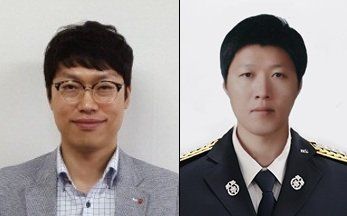 [대전=뉴시스]올해의 청렴공무원으로 선발된 김진태 주무관과 곽상운 소방위. 2025. 12. 18 photo@newsis.com *재판매 및 DB 금지
