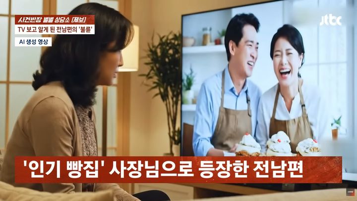 [뉴시스] 지난 17일 JTBC '사건반장'에는 TV를 보다가 전남편의 불륜 정황을 뒤늦게 알게 됐다는 40대 여성의 사연이 전해졌다. (사진=JTBC 사건반장 캡처) *재판매 및 DB 금지