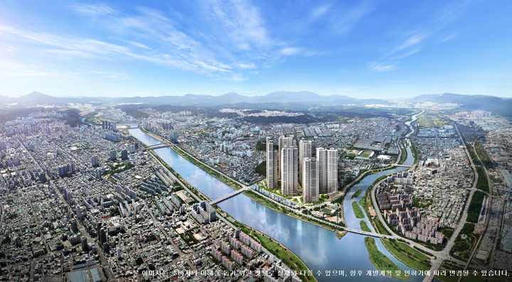 태화강 센트럴 아이파크 광역 조감도. (사진=HDC현대산업개발 제공) *재판매 및 DB 금지