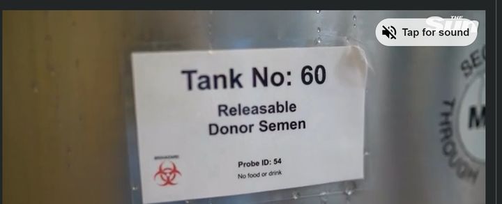 [서울=뉴시스] 정자은행의 정자 보관 모습.(사진출처: 더선 캡처) 2024.12.18.