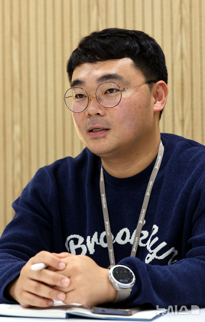 [서울=뉴시스] 박주성 기자 = 이영학 파이오링크 사이버위협분석 팀장이 지난 18일 서울금천구 파이오링크 본사에서 뉴시스와 인터뷰를 하고 있다. 2025.12.22. park7691@newsis.com