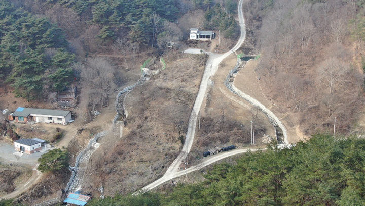 [곡성=뉴시스] 전남 곡성군 고달면 호곡리 산106번지 산림유역관리사업 완료. (사진=곡성군청 제공). photo@newsis.com *재판매 및 DB 금지