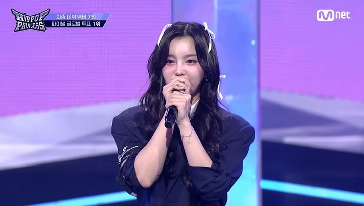 [서울=뉴시스] 엠넷 서바이벌 오디션 프로그램 '언프리티: 힙팝 프린세스'에서 최종 1위를 한 남유주가 우승 소감을 말하고 있다. (사진=엠넷 제공) 2025.12.19. photo@newsis.com *재판매 및 DB 금지