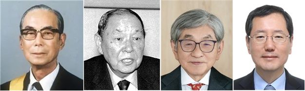 [서울=뉴시스] 대한민국 과학기술 발전에 기여한 고 권영대 서울대 명예교수, 고 강영선 서울대 명예교수, 이경서 단암시스템즈 회장, 고 이민화 벤처기업협회 명예회장이 과학기술유공자로 선정됐다. (사진=과기정통부 제공) *재판매 및 DB 금지