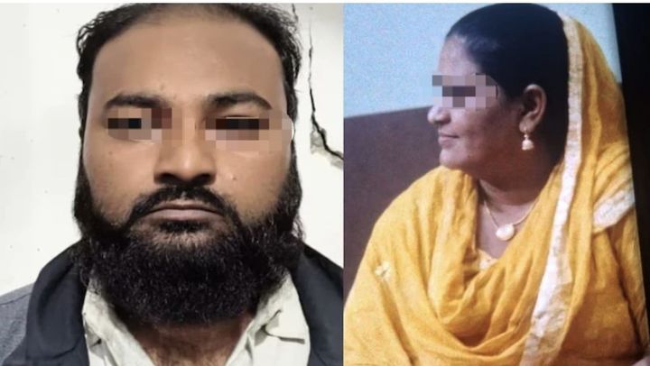 [서울=뉴시스]부르카를 착용하지 않았다는 이유로 아내를 살해한 인도 남편(왼쪽)과 살해된 그의 아내(오른쪽)의 모습. (사진출처: 더선 캡처) 2025.12.19.