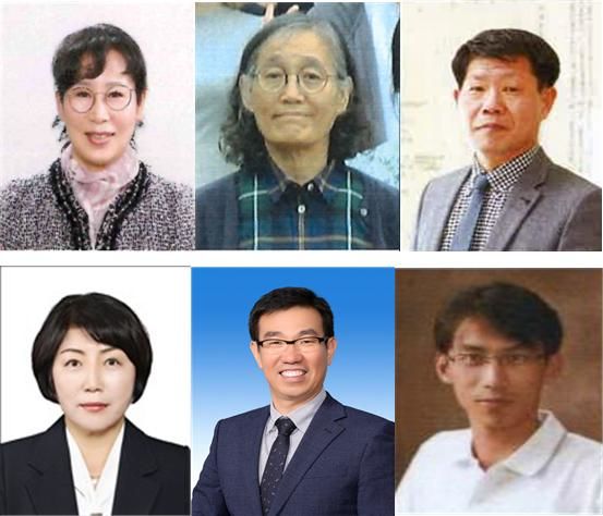 (윗줄 왼쪽부터) 김성희 전주기전중 교사, 박상옥 무주푸른꿈고 교감, 전승덕 전주양현중 교장, 김정희 군산산북초 교육복지사, 송규 부안남초 교장, 송원용 전주반월초 교사. *재판매 및 DB 금지