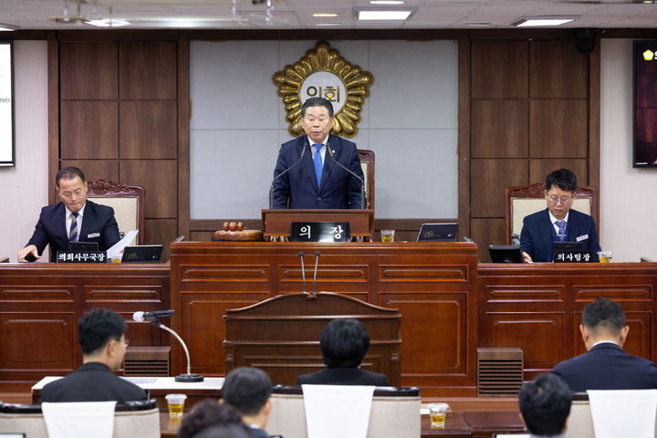 [순천=뉴시스] 19일 전남 순천시의회 본회의장에서 제291회 제2차 정례회 제3차 본회의가 열리고 있다. (사진=순천시의회 제공) 2025.12.19. photo@newsis.com *재판매 및 DB 금지