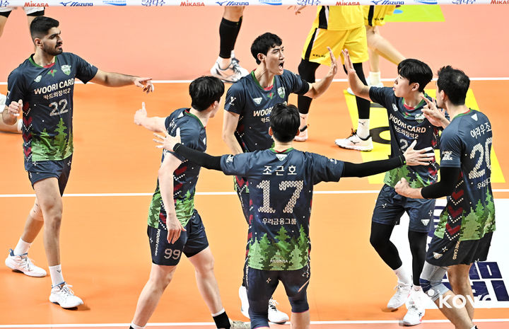 남자 프로배구 우리카드. (사진=KOVO 제공). 2025.12.21. *재판매 및 DB 금지