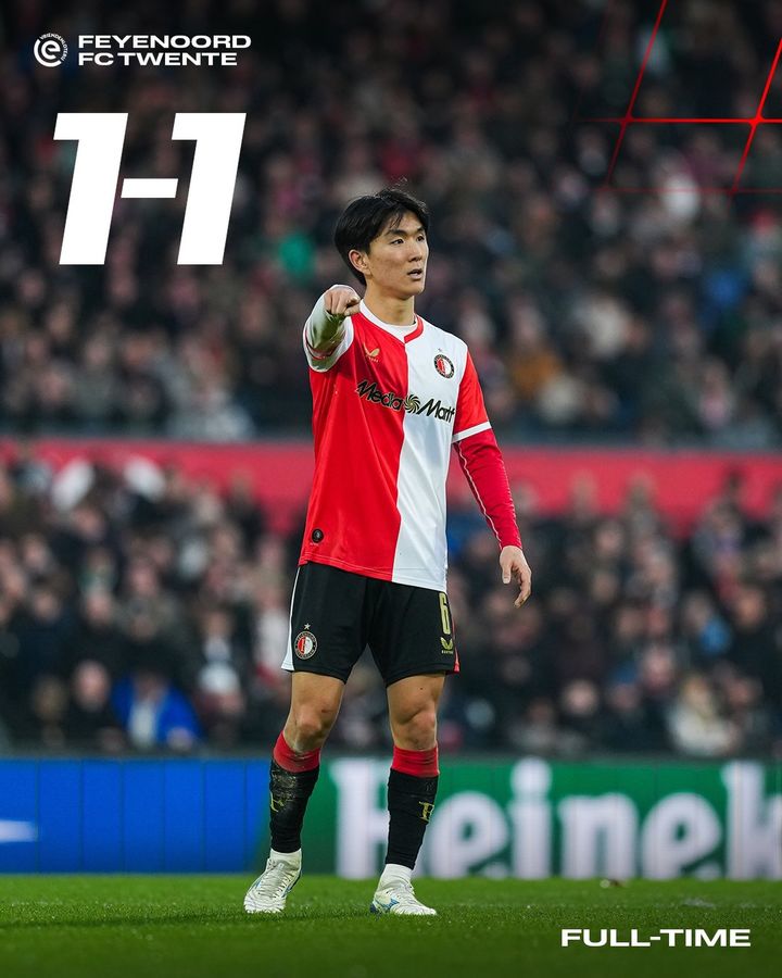 [서울=뉴시스]페예노르트 황인범. (사진=페예노르트 소셜미디어 캡처) 2025.12.22. photo@newsis.com *재판매 및 DB 금지