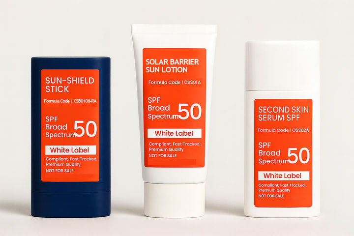 'CTK OTC LABORATORIES'의 화이트라벨 선제품 3종. (사진=씨티케이) *재판매 및 DB 금지