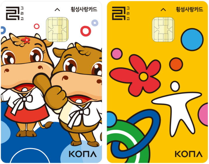 [횡성=뉴시스] 횡성사랑카드. (사진=뉴시스 DB). photo@newsis.com *재판매 및 DB 금지