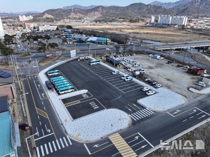 [완주=뉴시스] 완주군, 봉동교 환승주자장 모습. *재판매 및 DB 금지