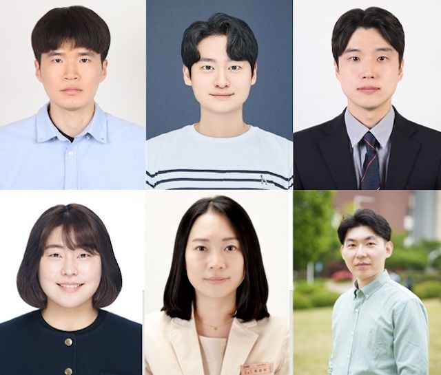 [서울=뉴시스] (왼쪽 위부터) 성균관대 박유진 석사, 박현준 박사, 김우창 박사, 삼성서울병원 강민희 박사, 류광희 교수, 성균관대 박진성 교수. (사진=성균관대 제공) 2025.12.22. photo@newsis.com *재판매 및 DB 금지